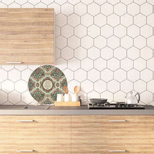 Fancy traditionele ronde  snijplank