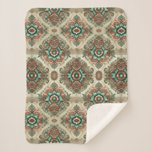 Fancy traditionele Sherpa deken (Voorkant)