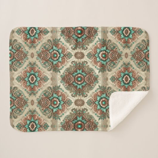 Fancy traditionele Sherpa deken (Voorkant (horizontaal))