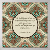 Fancy traditionele zegening poster (Voorkant)