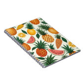 fancy Tropical Fruit Pattern Design notitieboek (Rechterzijde)