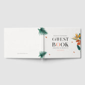 Fancy Tropische Bloemen Bruiloft Gastenboek (Volledig)