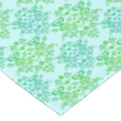 Fancy Turquoise Groen Damast Patroon Tafelkleed (Gekanteld)