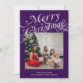 Fancy typografie Kerstmis sjabloon (Voorkant)