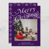 Fancy typografie Kerstmis sjabloon (Voorkant / Achterkant)