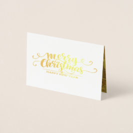 Fancy typografie - Luxury Christmas Golden Folie Kaarten