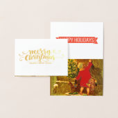 Fancy typografie - Luxury Christmas Golden Folie Kaarten (Display)