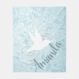 Fancy uit-knip-kolibrie fleece deken