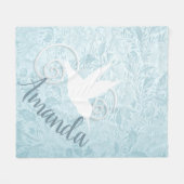 Fancy uit-knip-kolibrie fleece deken (Voorkant (Horizontaal))