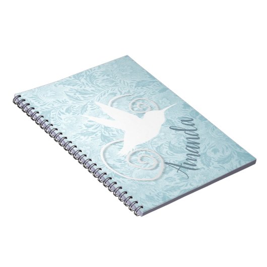 Fancy uit-knip-kolibrie notitieboek (Rechterzijde)