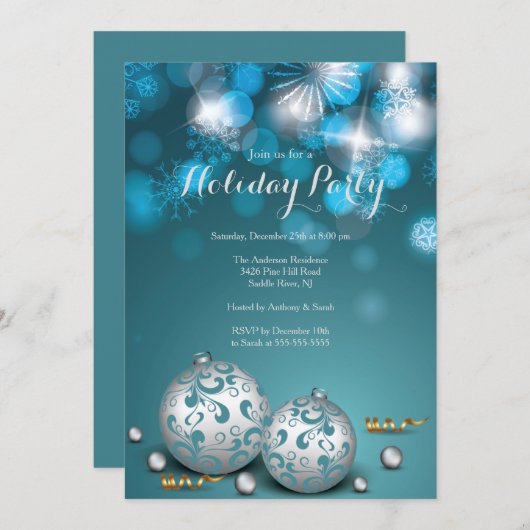 Fancy uitnodiging tot het indienen van een sollici (Voorkant / Achterkant)