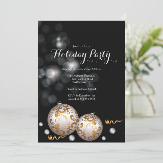 Fancy uitnodiging tot het indienen van een uitnodi (Staand voorkant)