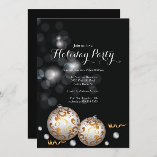 Fancy uitnodiging tot het indienen van een uitnodi (Voorkant / Achterkant)