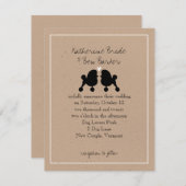 Fancy uitnodiging tot het uitzenden van Speelgoed (Voorkant / Achterkant)