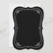 Fancy uitnodiging tot weduwschap met Chalkboard (Achterkant)