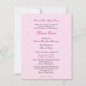 Fancy uitnodiging van Ball Gown Quinceanera (paars (Achterkant)