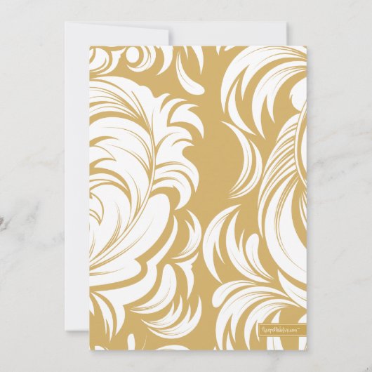 fancy uitnodiging van de partij van het 50e Jubile (Achterkant)