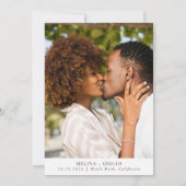 Fancy uitnodiging voor bruiloft op basis van klass (Achterkant)