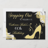 Fancy uitnodiging voor een 60e verjaardag van de v (Voorkant)