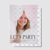 Fancy uitnodiging voor foto-Afstudeerder | Laten w (Offset (Uitnodiging))