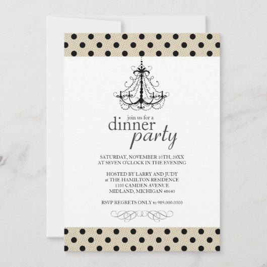 Fancy uitnodigingen voor binnenpartijen (Voorkant)