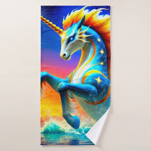 Fancy Unicorn Badhanddoek (Badhanddoek)