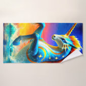 Fancy Unicorn Badhanddoek (Badhanddoek)