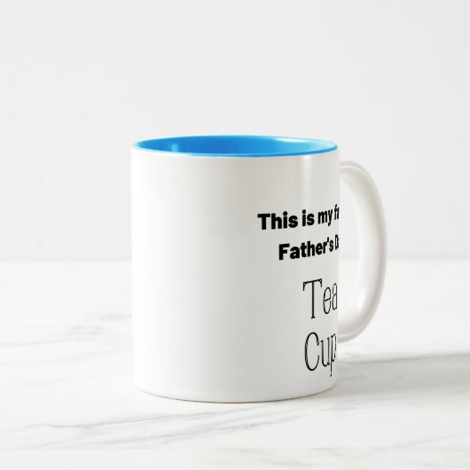 Fancy Vaderdag beker Tweekleurige Koffiemok (Voorkant rechts)