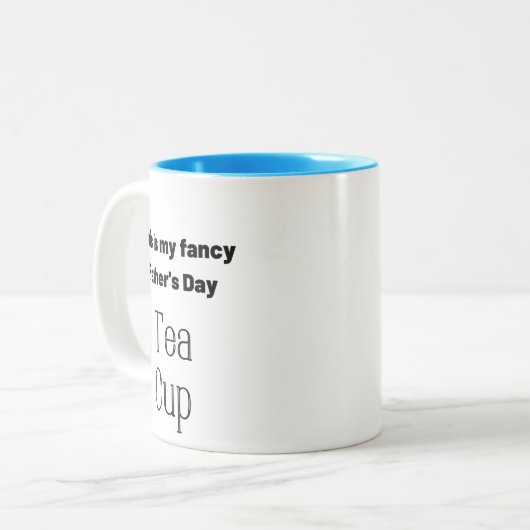 Fancy Vaderdag beker Tweekleurige Koffiemok (Voorkant links)