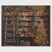 Fancy vakantiebibliotheek cadeaupapier (Vlak)