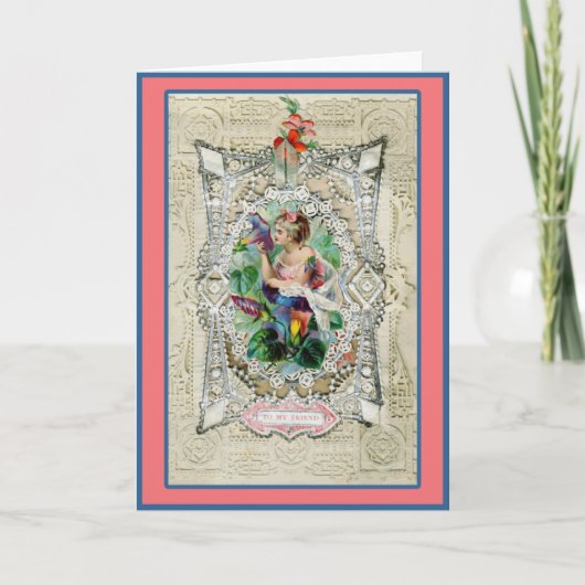 Fancy  Valentijn voor mijn vriend Feestdagen Kaart (Voorkant)