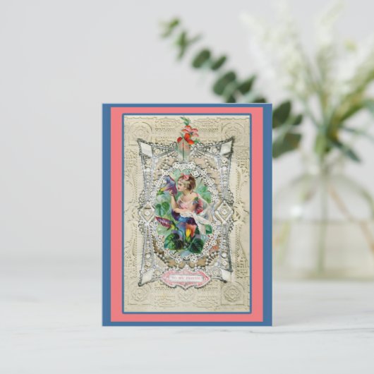 Fancy  Valentijn voor mijn vriend Feestdagenkaart (Staand voorkant)