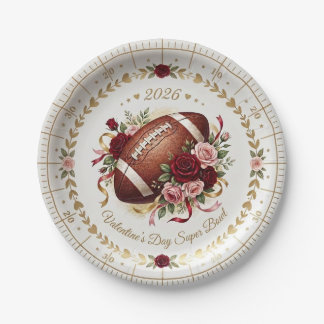 Fancy Valentijnsdag Super Bowl Borden Papieren Bordje