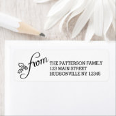 Fancy Van Zwart-Wit Holly Vakantie Etiket (Insitu)