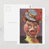 Fancy varken Briefkaart (Voorkant / Achterkant)