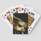 Fancy Venetian Masquerade zwart | goud Pokerkaarten (Achterkant)