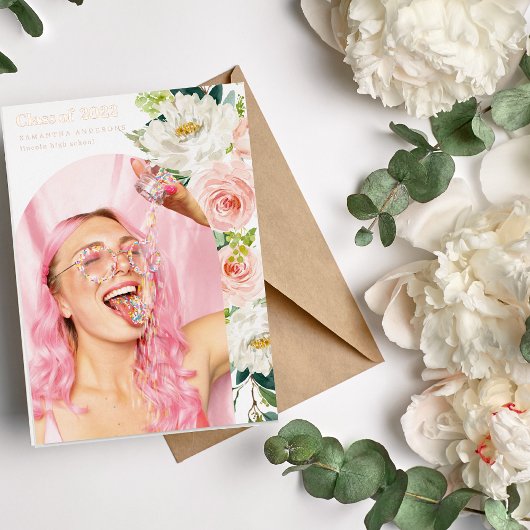 Fancy ventilatorbak Afstuderen Roos Gold Foil I Folie Uitnodiging