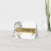 Fancy veren Proost! Notecard Feestdagen Kaart (Voorkant)