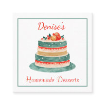 Fancy versierd taart bakkerij Visitekaartje