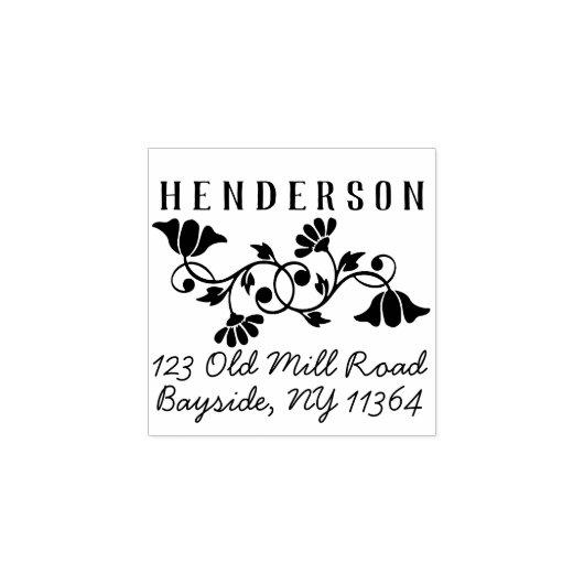 Fancy  versieringsadres voor het bedrijf rubberstempel (Afrduk)