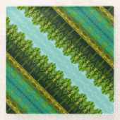 Fancy vet en helder glazen onderzetter (Voorkant)