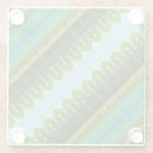 Fancy vet en helder glazen onderzetter (Achterkant)