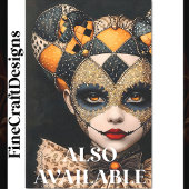 Fancy Vette Harlekijnmasker Gezichtsverf BU2 Decou Tissuepapier