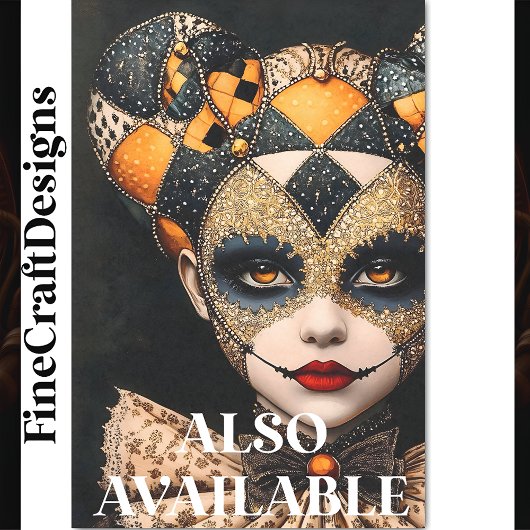 Fancy Vette Harlekijnmasker Gezichtsverf BU2 Decou Tissuepapier