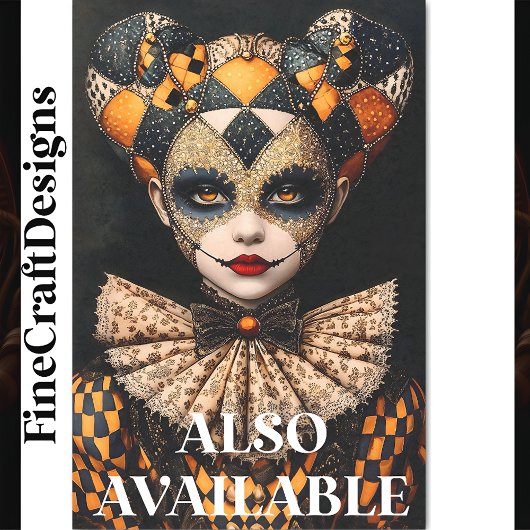 Fancy Vette Harlekijnmasker Gezichtsverf BU3 Decou Tissuepapier