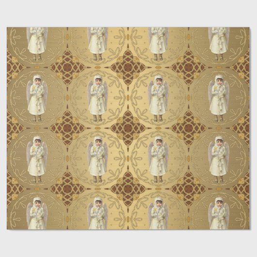 Fancy Victoriaans Angel Cadeaupapier (Vlak)