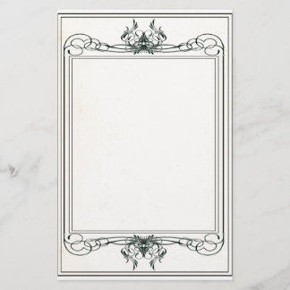 Fancy Victoriaans banketbakkerij Briefpapier