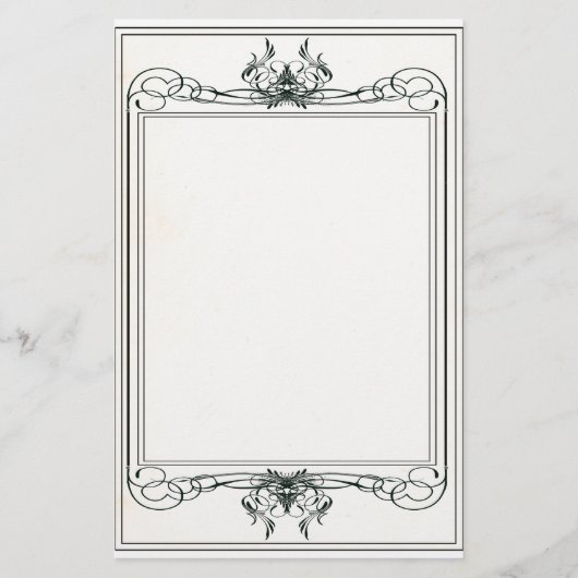 Fancy Victoriaans banketbakkerij Briefpapier (Voorkant)