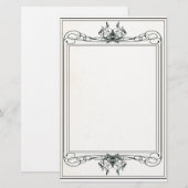 Fancy Victoriaans banketbakkerij Briefpapier (Voorkant / Achterkant)