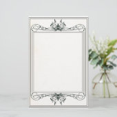 Fancy Victoriaans banketbakkerij Briefpapier (Staand voorkant)